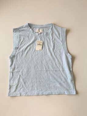 LOU & GREY Powder Blue Tank Top Size Medium NEW NWT